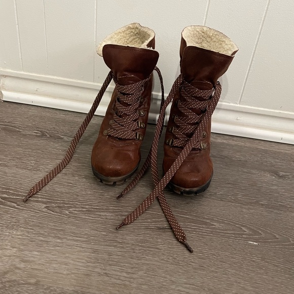 Nine West Shoes - Nine West Jana Jay Ankle Boots Vintage Lace up